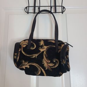 Beautiful Mini Black and Gold Vintage Purse